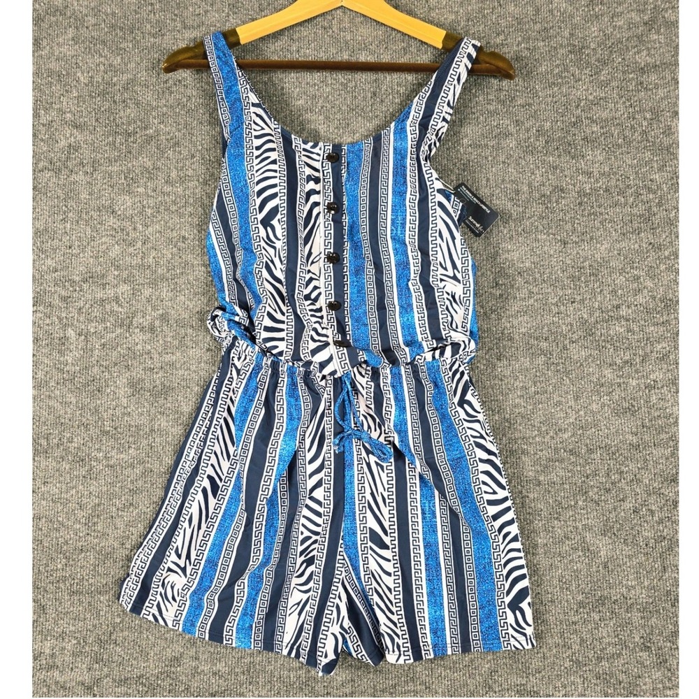 Summer Mae Swim Romper with Pockets One Piece Women with Short Boyleg Sz 6